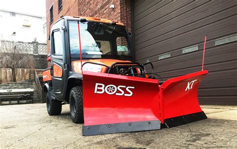 skid steer boss v plow|boss xt plow.